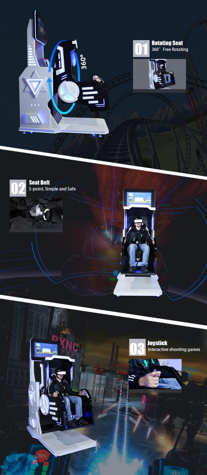 Indoor Game VR Simulator VR Games 9D 360 Degree Virtual Reality Roller Coaster