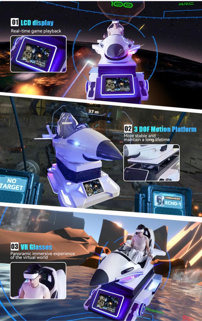 Virtual Reality Flight Simulator VR Airplan Game Machine with Joystick ...